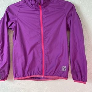 Novara YOUTH Girl  Purple Windbreaker Full ZIP Jacket Sz 8/S